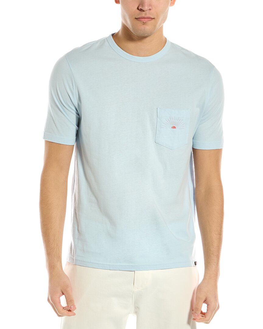 Faherty Sun Rays T-shirt In Blue