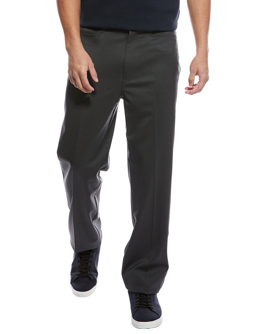 Theory Wool-blend Pant In Gray