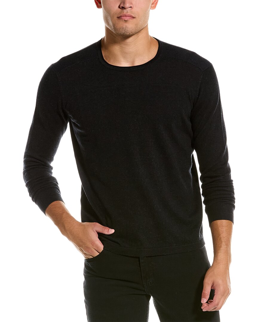 RAFFI RAFFI VANISE YOKE CREWNECK SWEATER