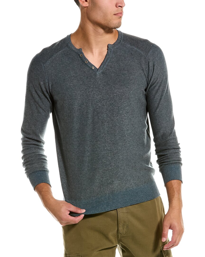 Shop Raffi Reversible Henley In Grey