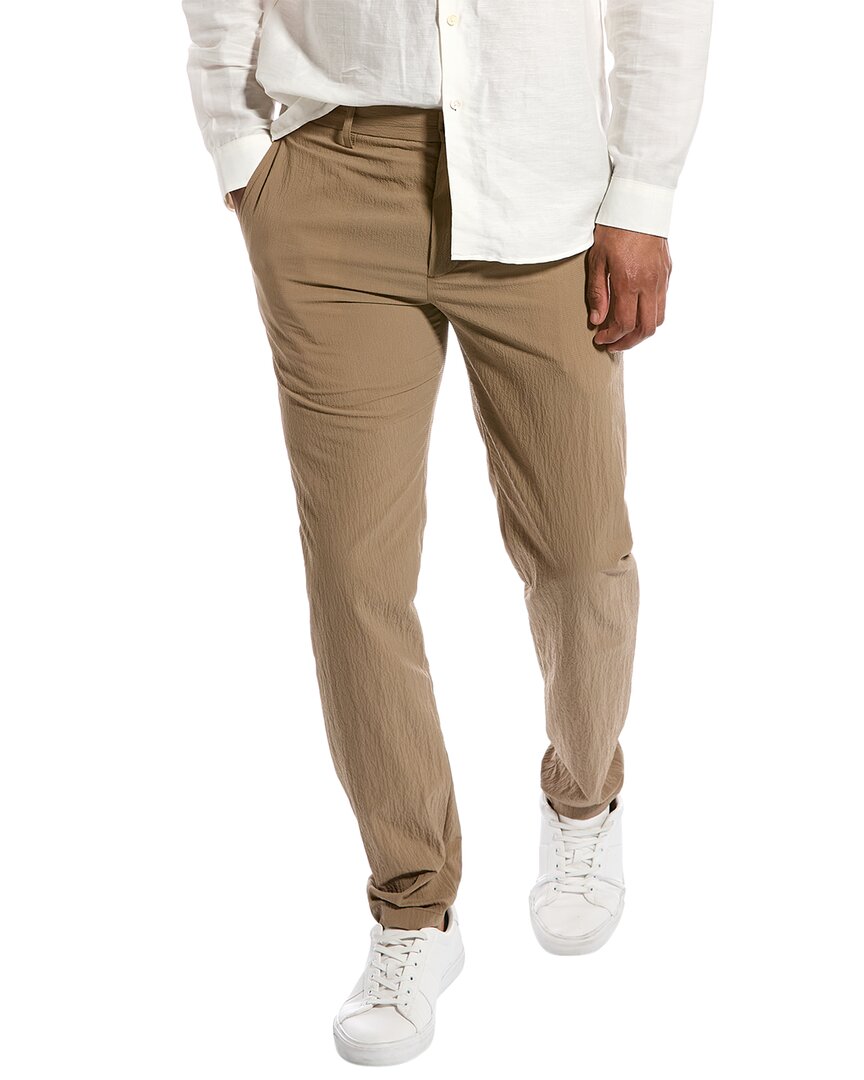 Theory Zaine Neoteric Trousers In Brown