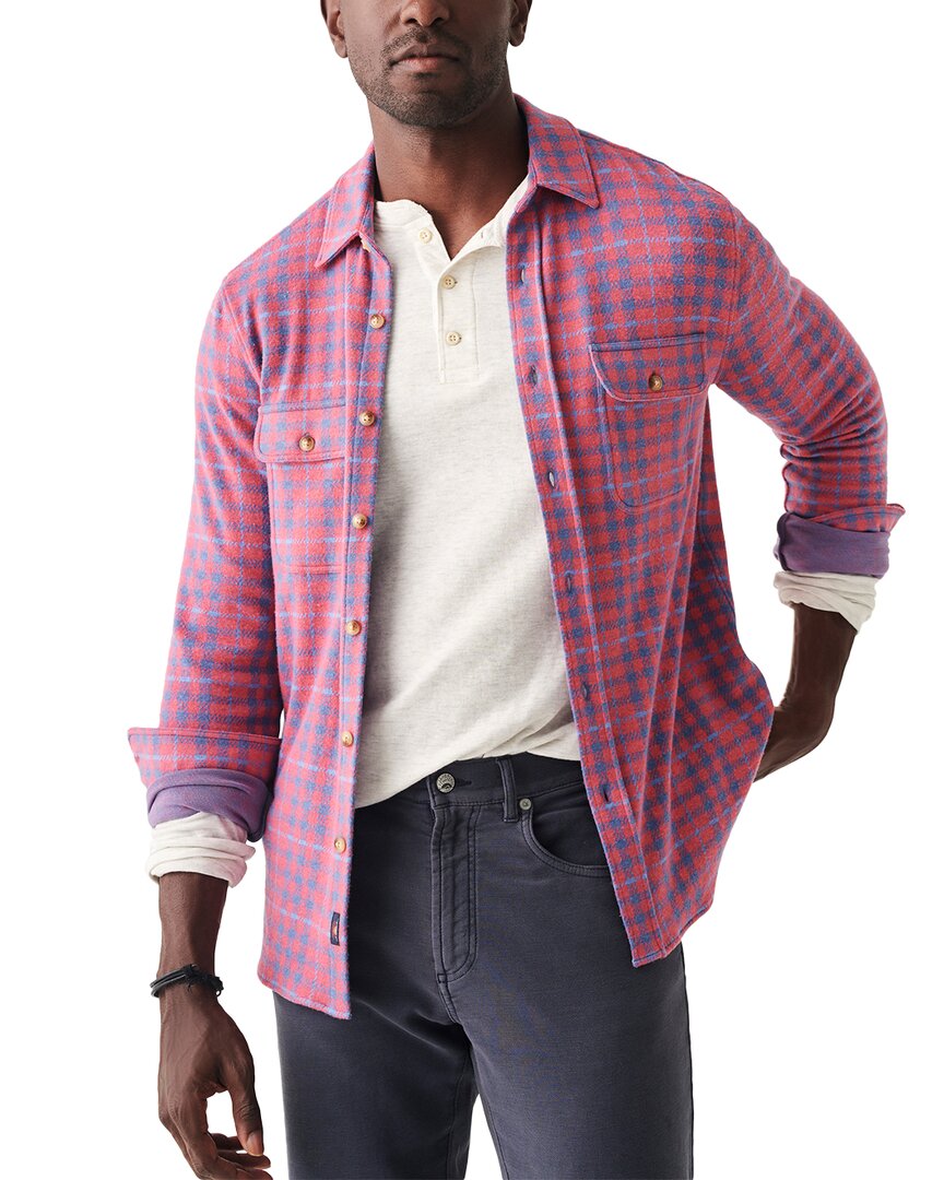 Faherty Legend Sweater Shirt In Pink