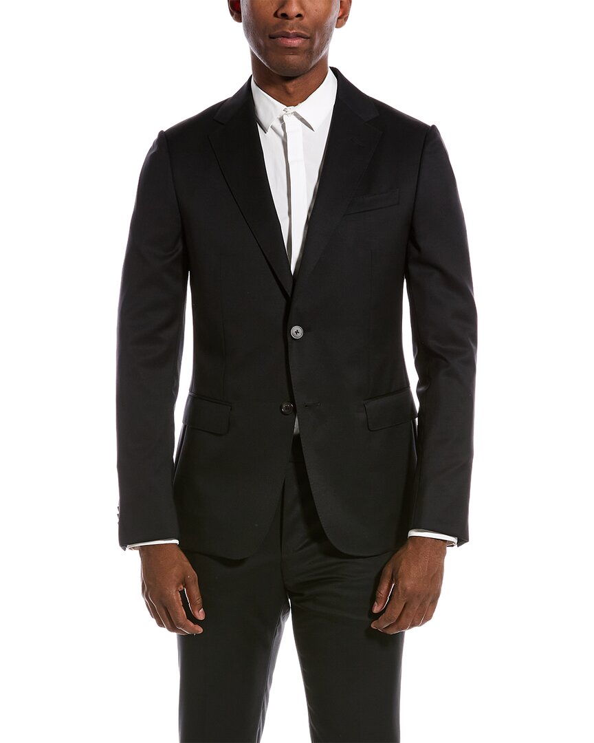Shop Z Zegna 2pc Wool Suit In Black