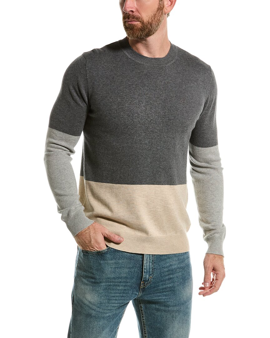 Shop Loft 604 Colorblocked Wool Crewneck Sweater