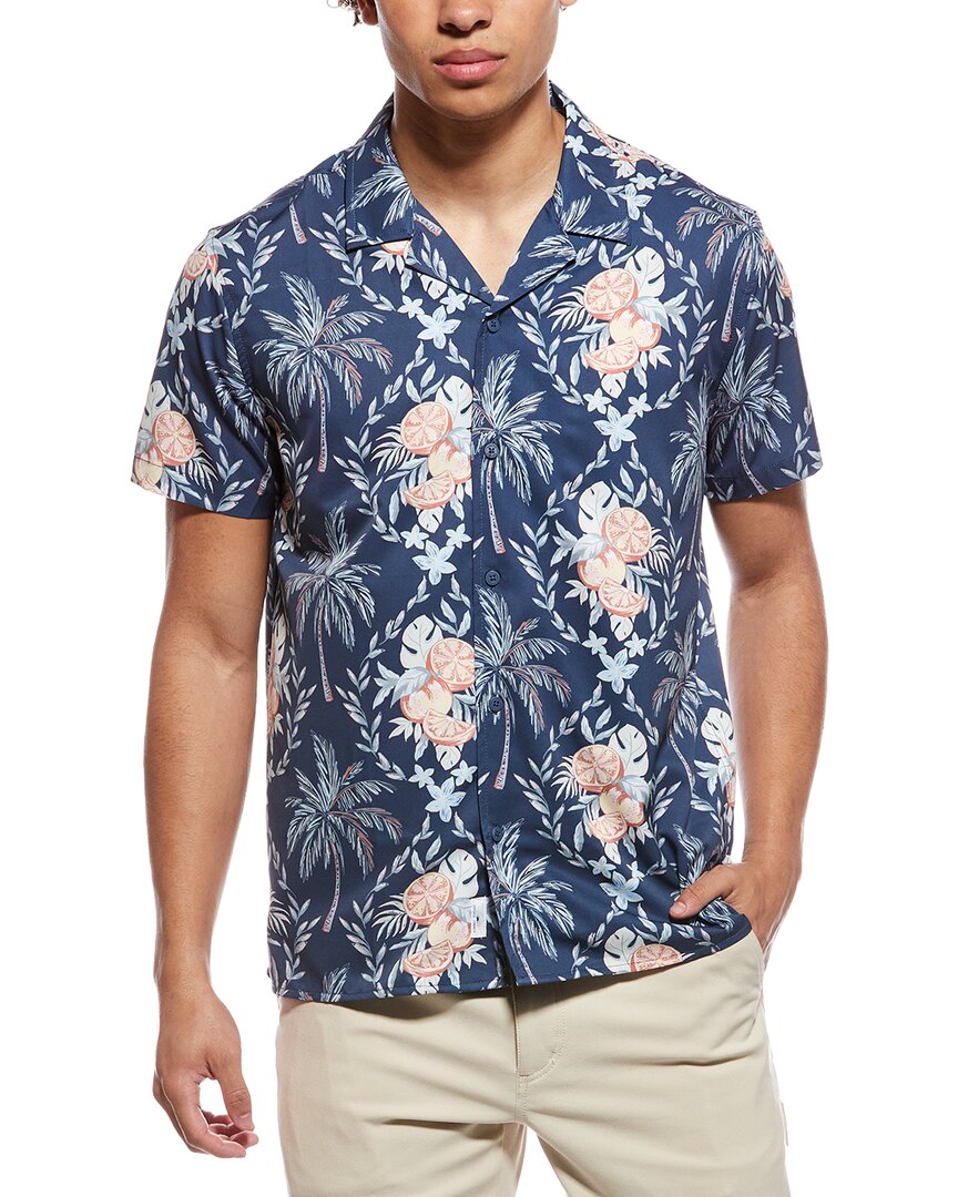 Vintage Summer Premium Camp Shirt In Blue