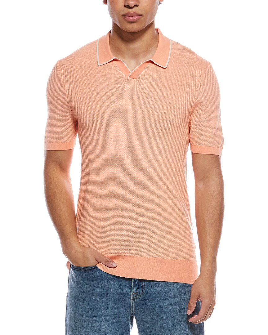 Raffi Silk-blend Johnny Collar Shirt In Pink
