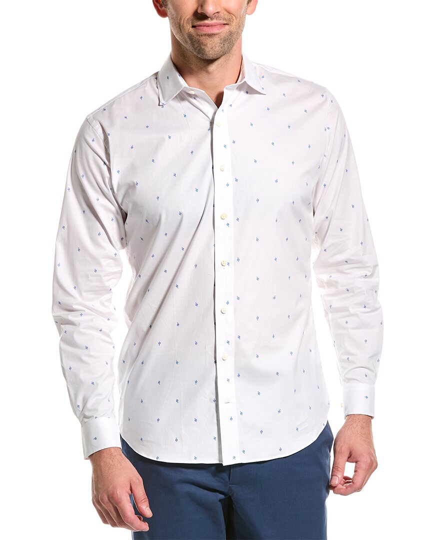 Shop Alton Lane Dylan Lifestyle Tailored Fit Shirt In White