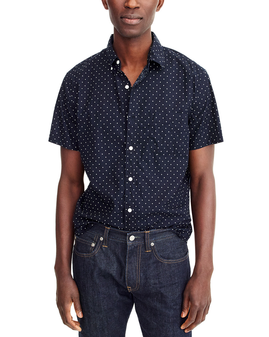 Image of J.Crew Slub Lawn Dot Shirt