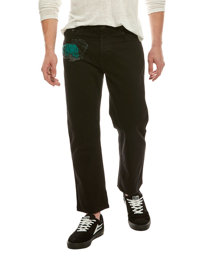 Valentino Print Pant In Black