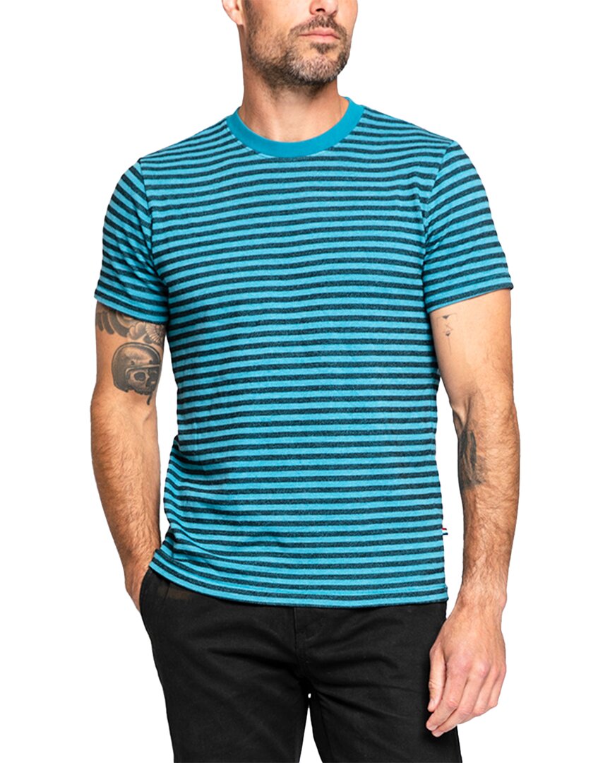 Shop Sol Angeles Charcoal Stripe Crew Shirt
