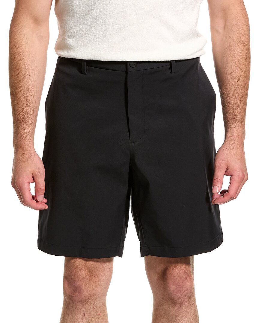 Theory Zaine Patton Organic Cotton Shorts In Black