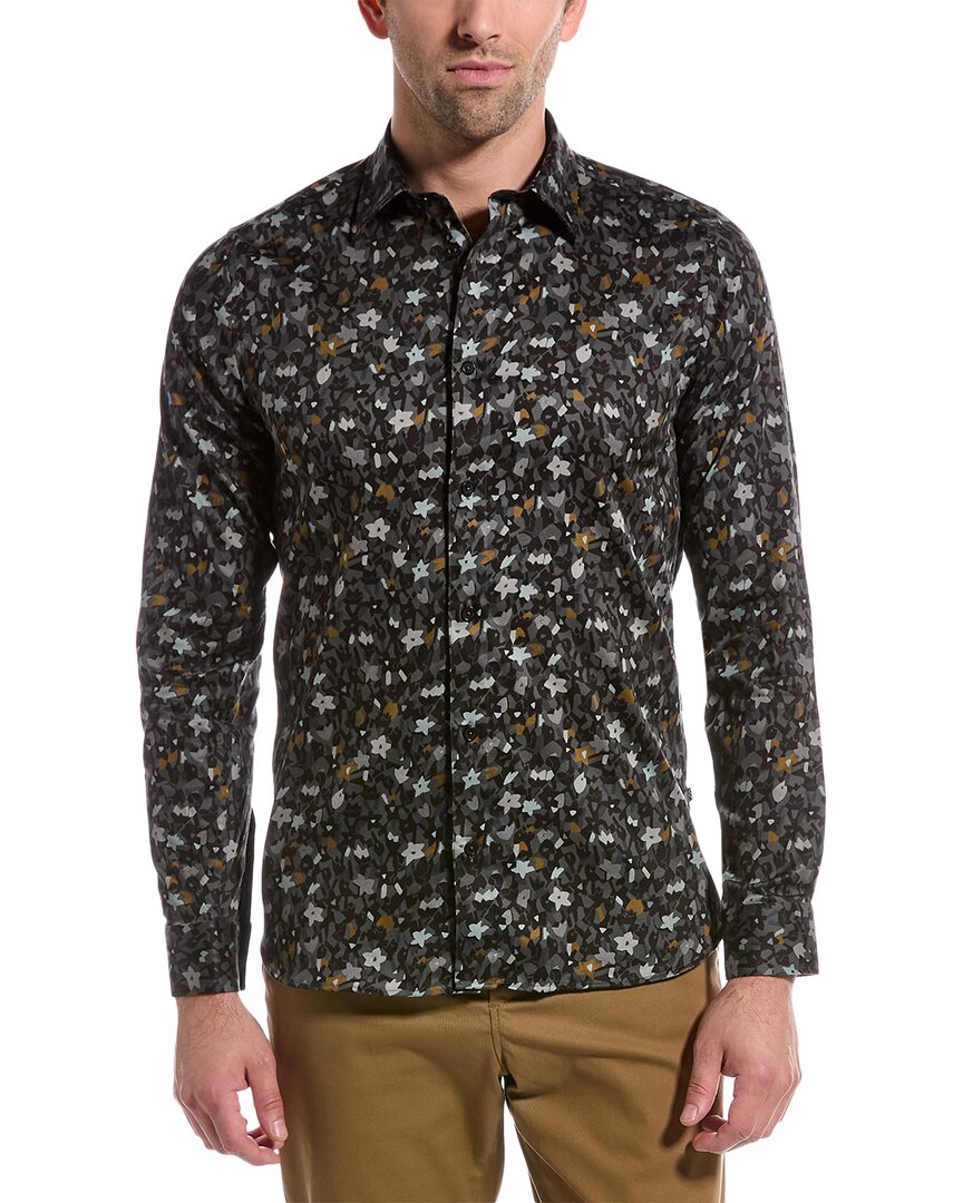 TED BAKER TED BAKER TORTED WOVEN SHIRT