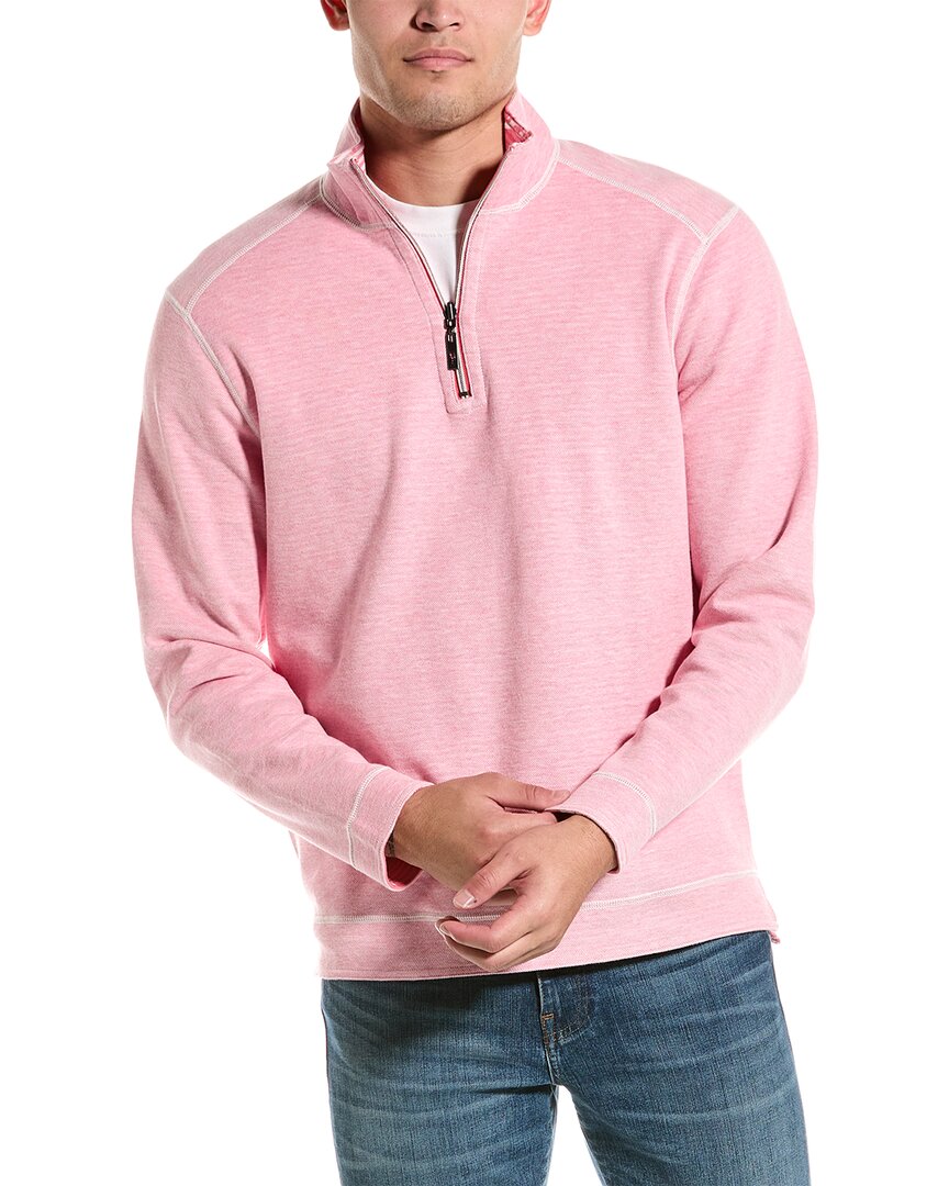 Tommy Bahama Costa Flora 1/2-zip Pullover In Pink
