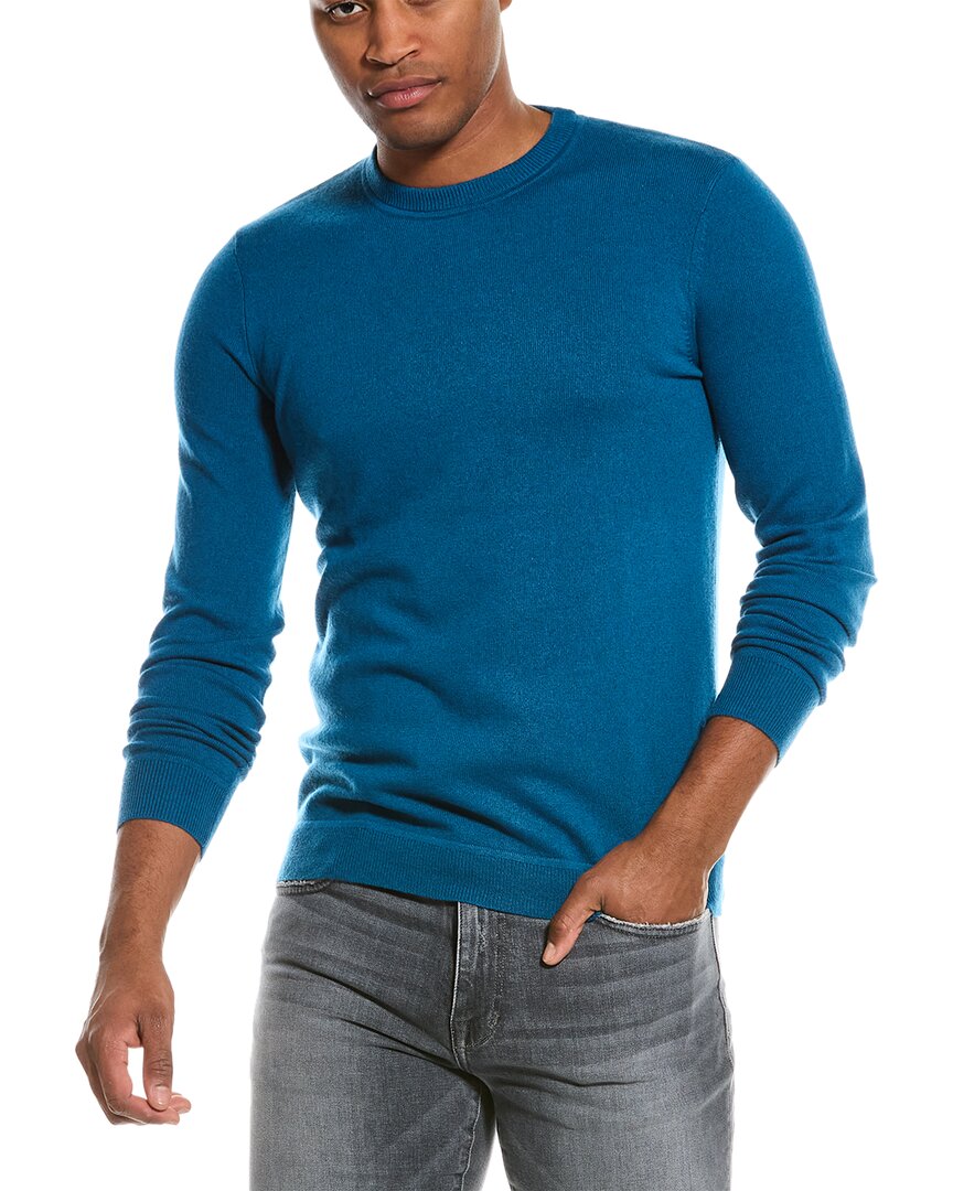 Theory Haider Cashmere Crewneck Sweater In Blue