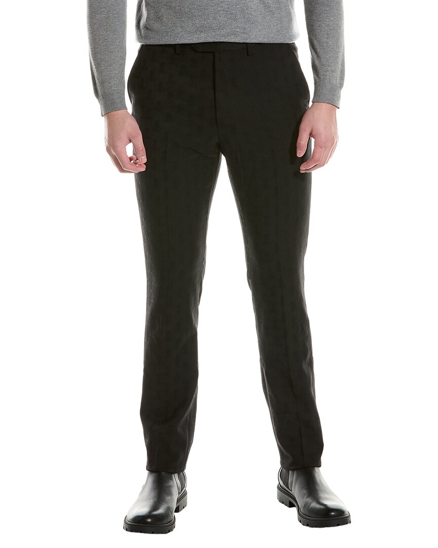 Pre-owned Lanvin Wool Trouser Men's In Black