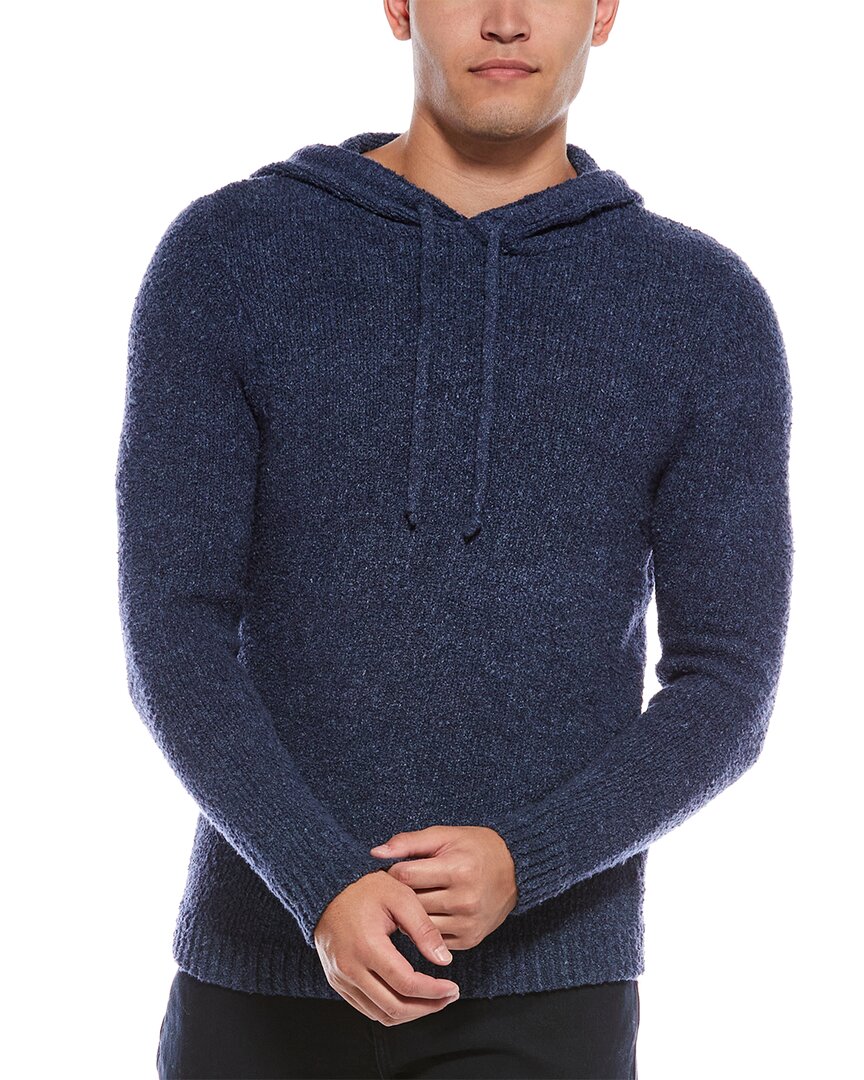 Autumn Cashmere Italian Boucle Hoodie In Blue