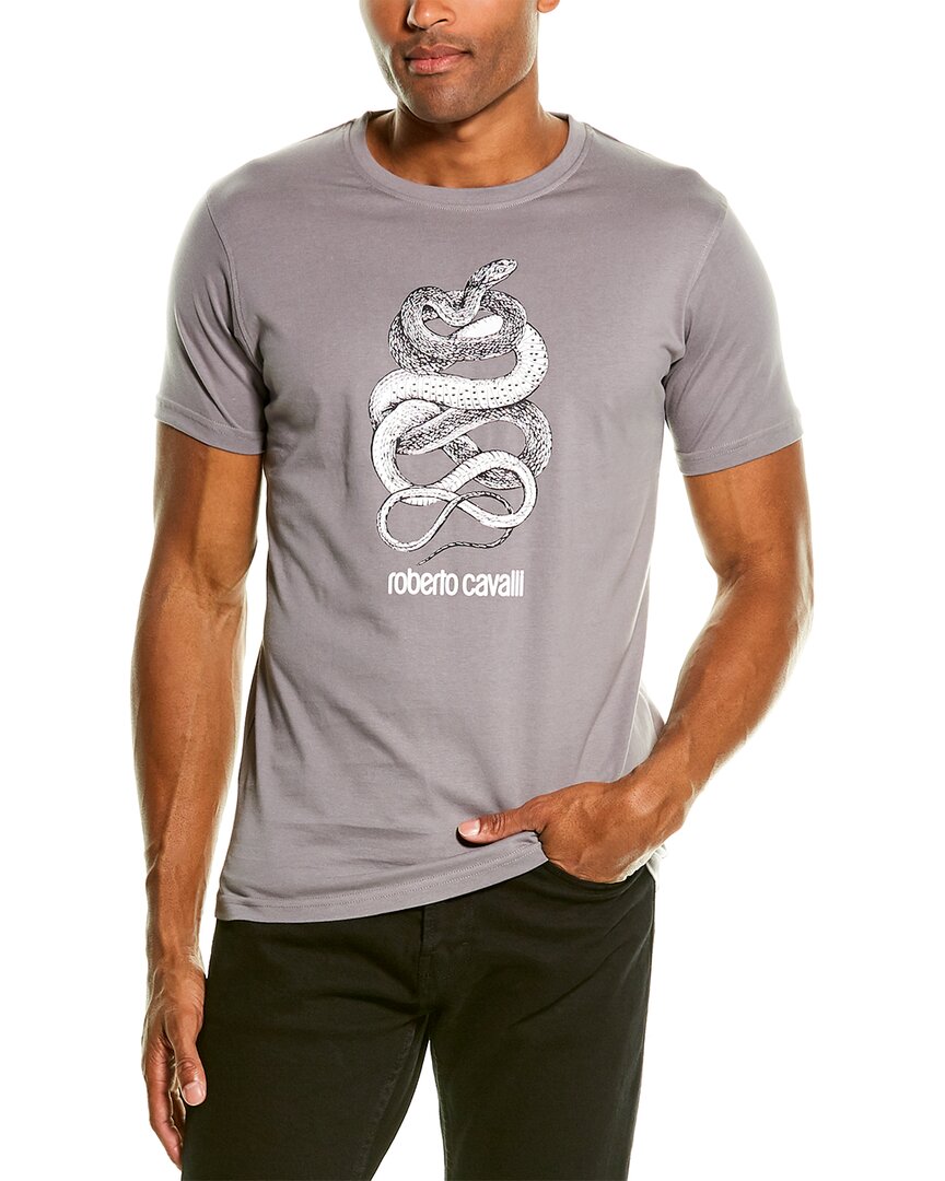 Roberto Cavalli T-Shirt Men's Grey L | eBay