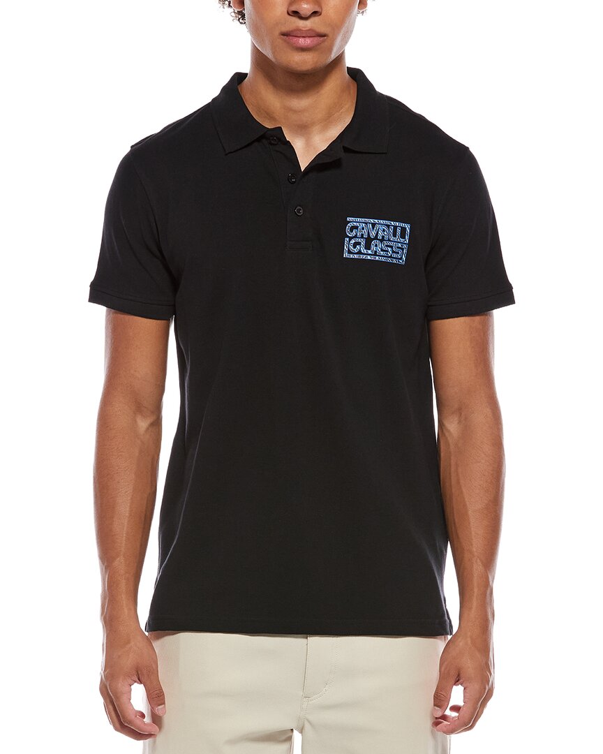 Cavalli Class Polo Shirt In Black