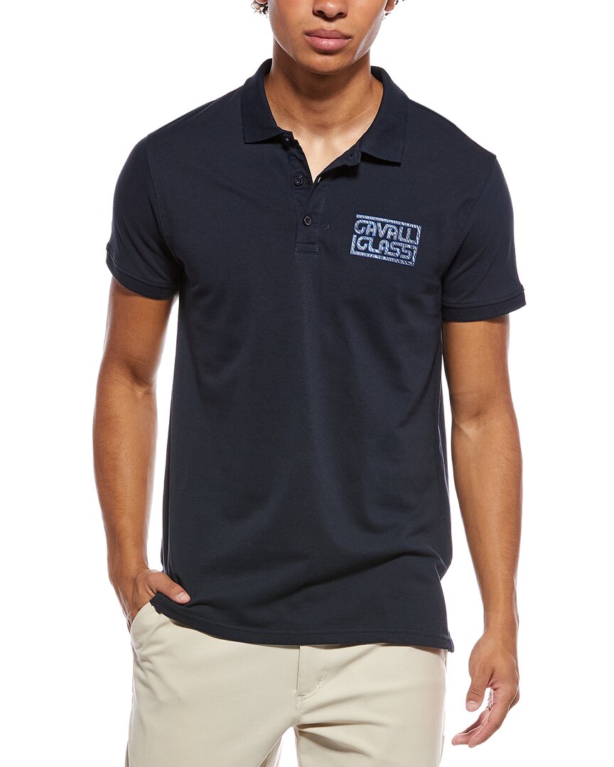 Cavalli Class Polo Shirt In Navy
