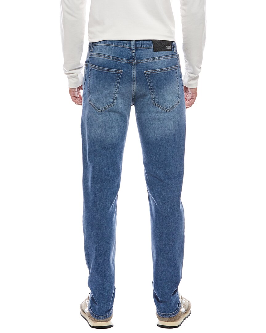 Cavalli Class Straight Washed Jean In Blue