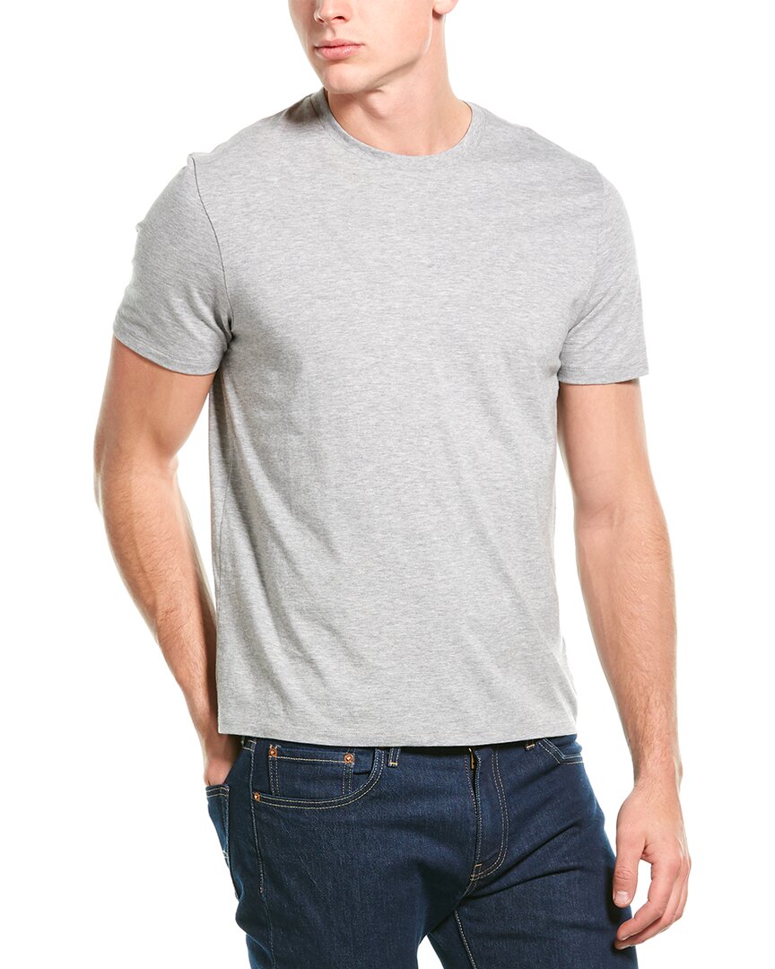 Shop Vince Solid T-shirt In Grey
