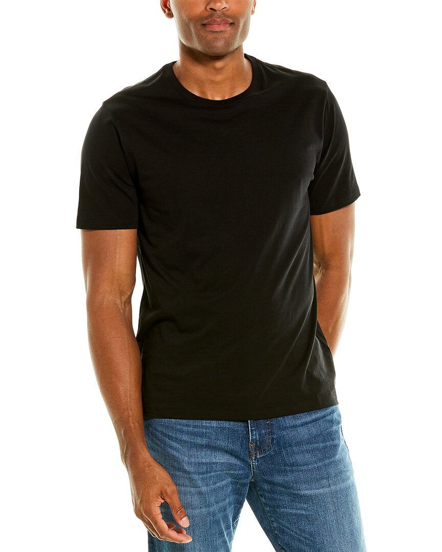 Shop Vince Basic T-shirt In Black