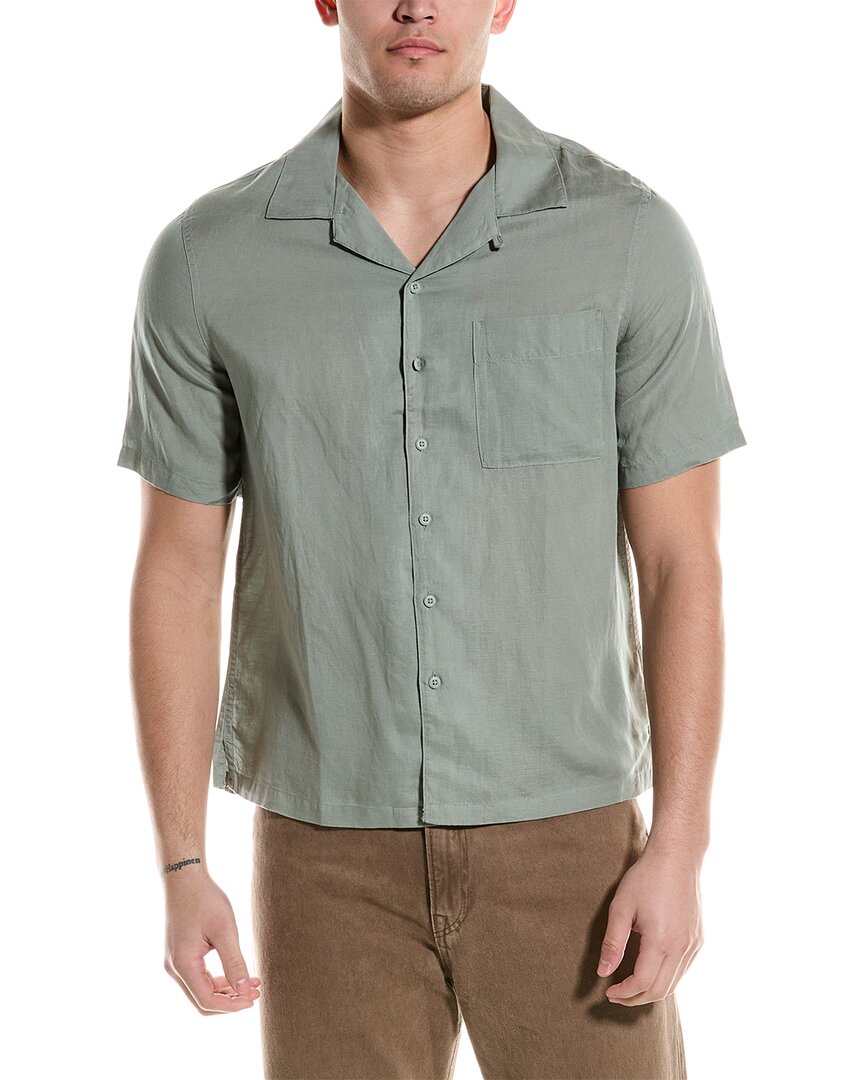 Onia Air Convertible-collar Linen And Tencel™ Lyocell-blend Shirt