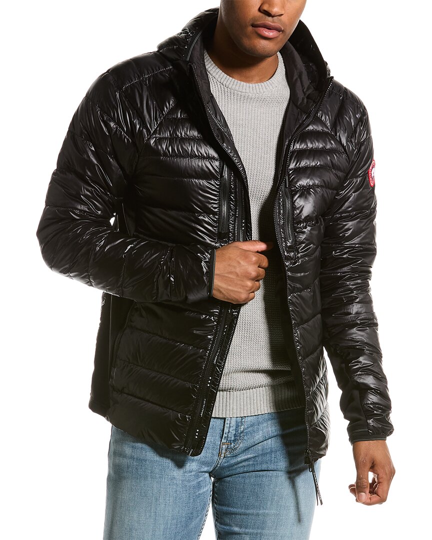 Canada Goose Hybridge Lite Slim-fit Quilted Shell Hooded Down Jacket In Black