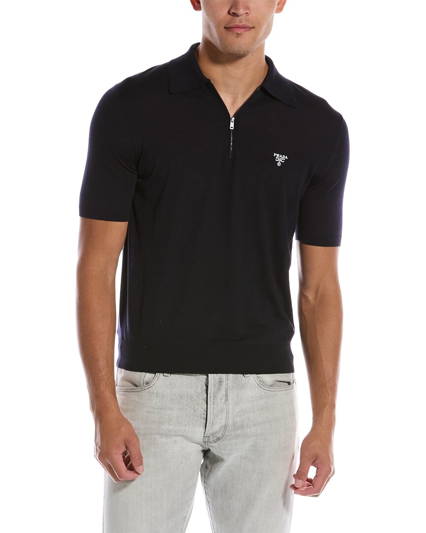 PRADA PRADA WOOL POLO SHIRT