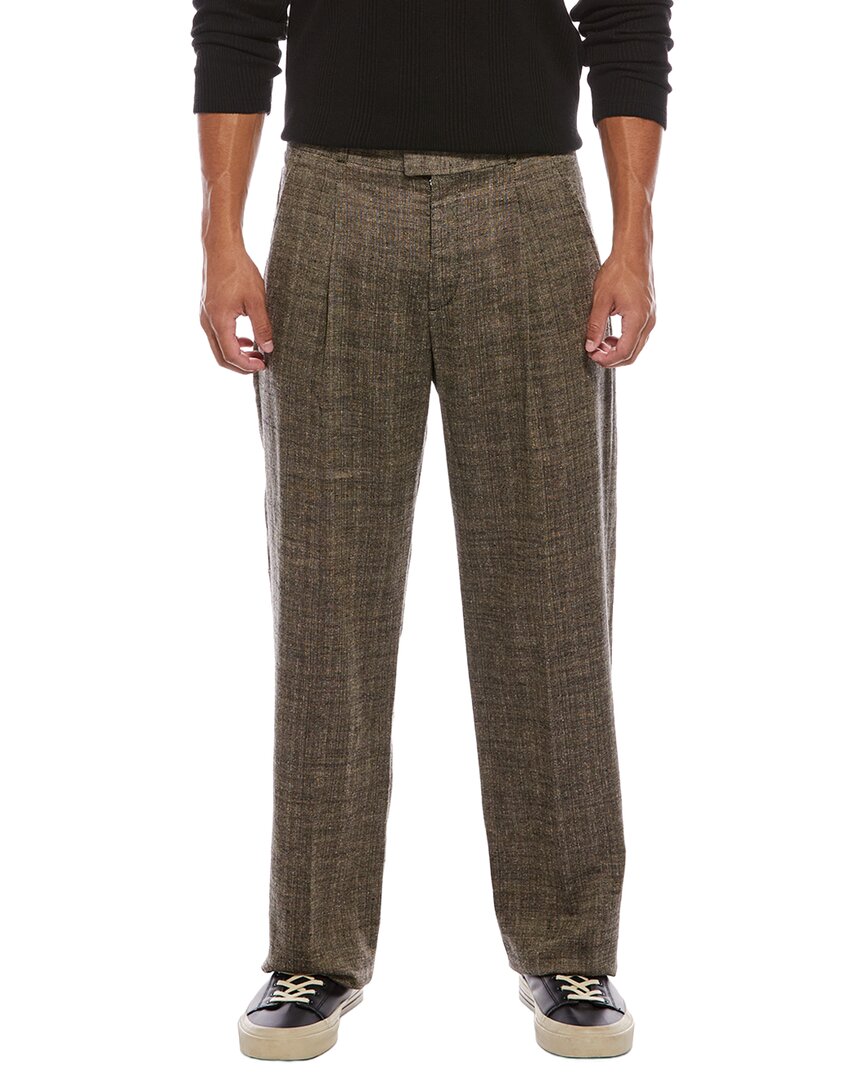 Our Legacy Green Linen & Silk-Blend Trouser