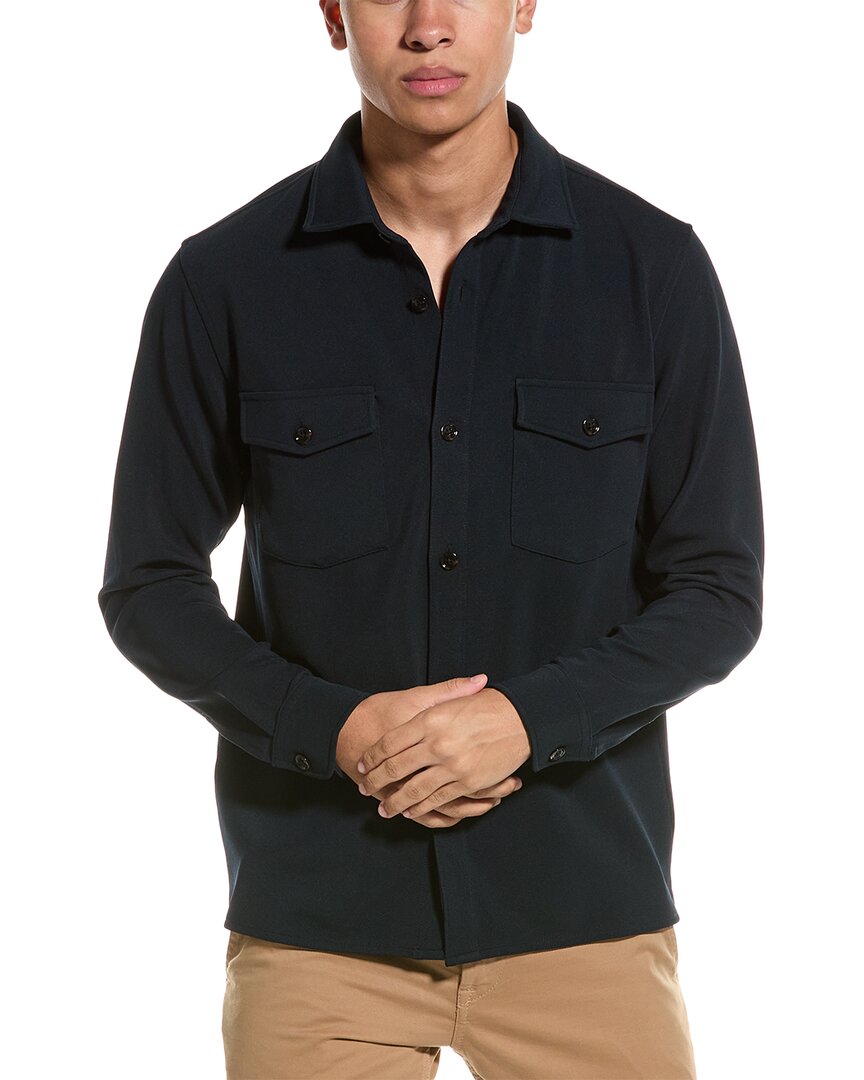 Reiss Mens Navy Greenwich Button-down Cotton Oxford Shirt In Blue