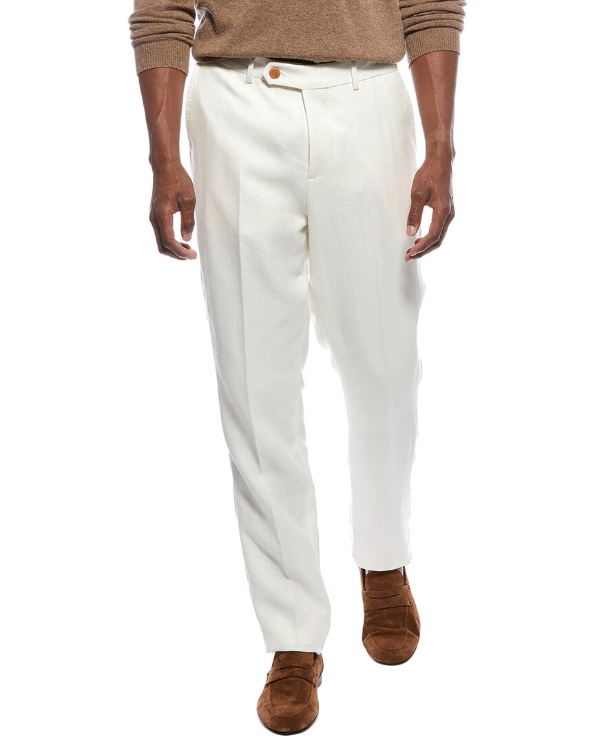 Brunello Cucinelli Linen & Wool-blend Pant
