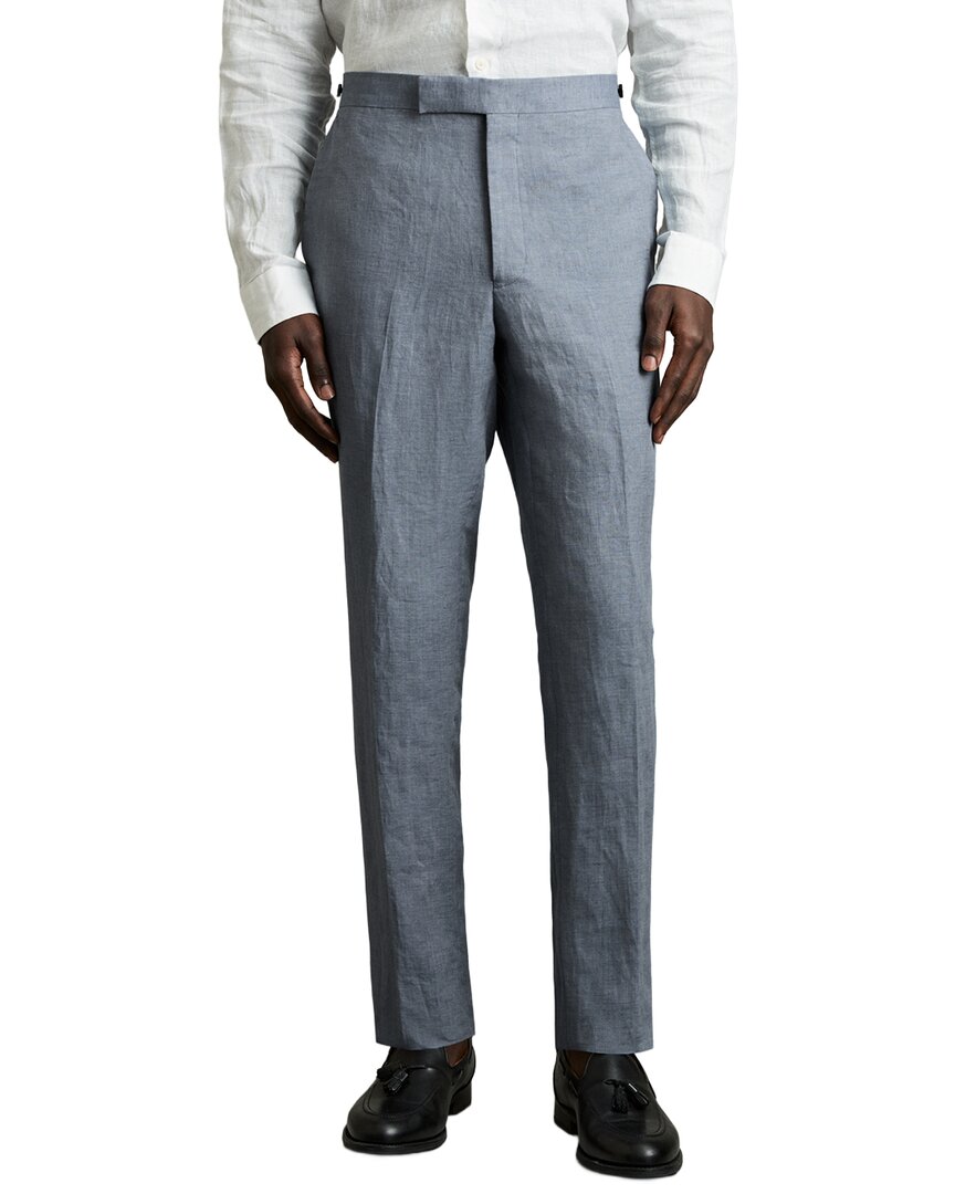 Reiss Warner Linen Slim Trouser In White