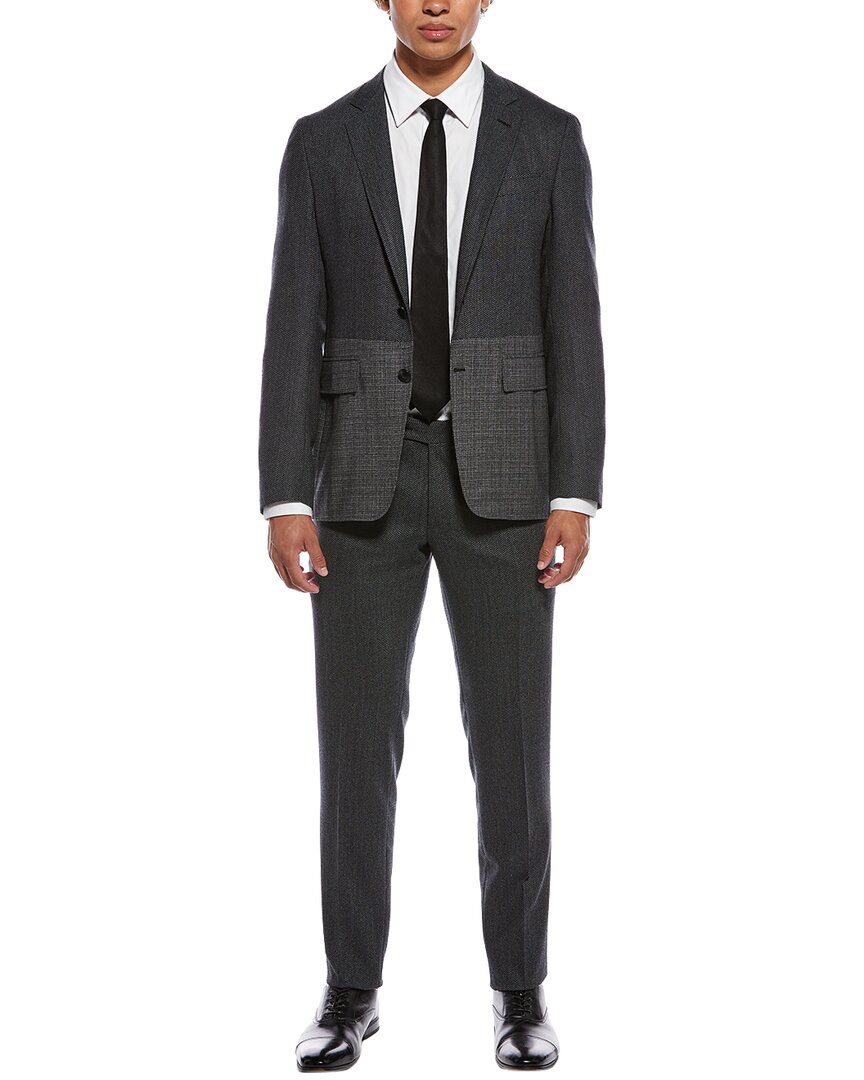 Canali 2pc Wool Suit In Gray
