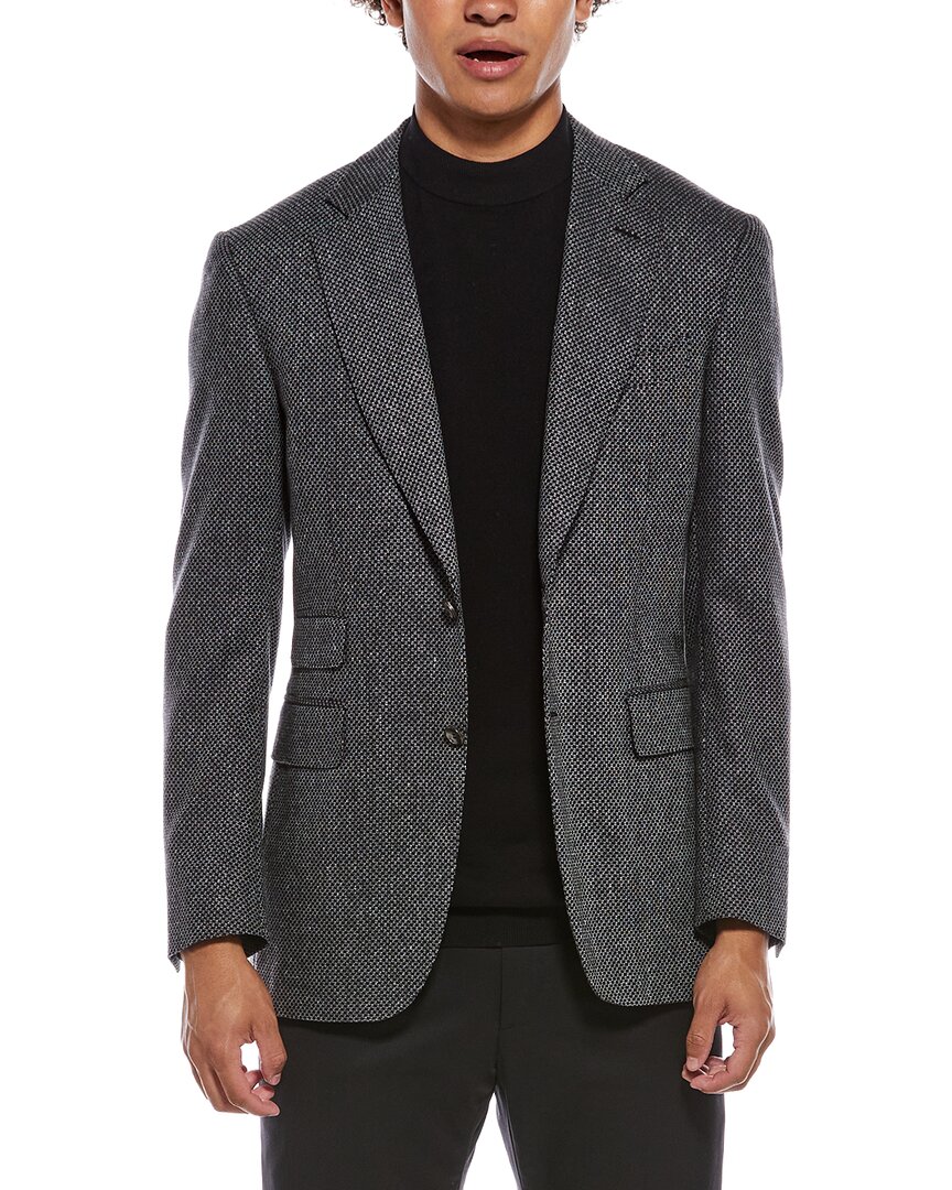 Canali Wool Blazer In Brown