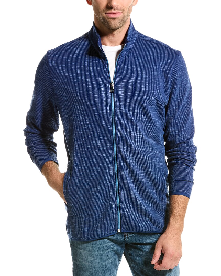 Robert Graham Classic Fit Kobra Full-zip Sweater In Blue