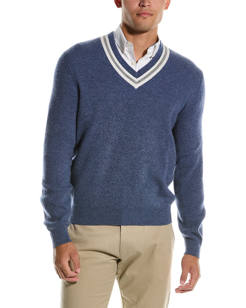 Shop Brunello Cucinelli Cashmere V-neck Sweater