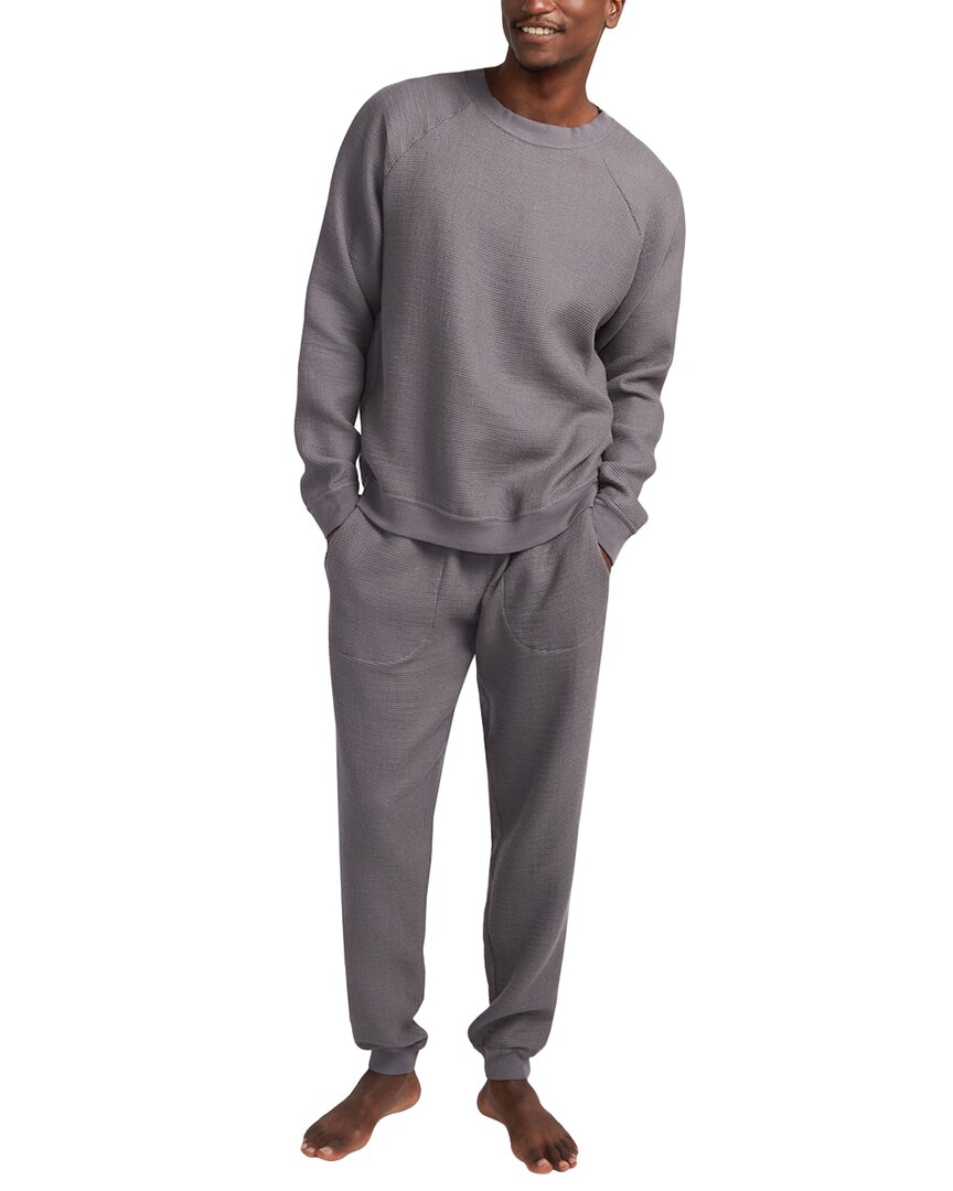 Parachute Waffle Lounge Set In Gray