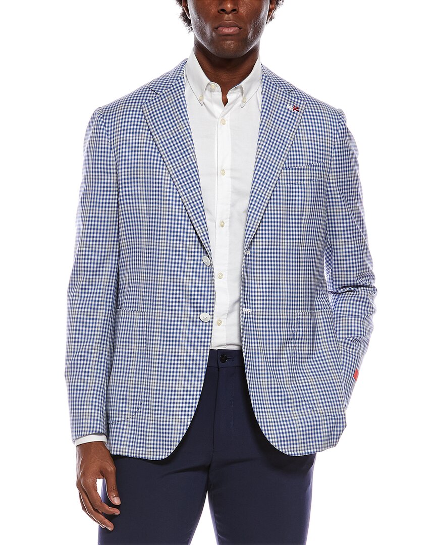 Isaia Wool Blazer In Blue