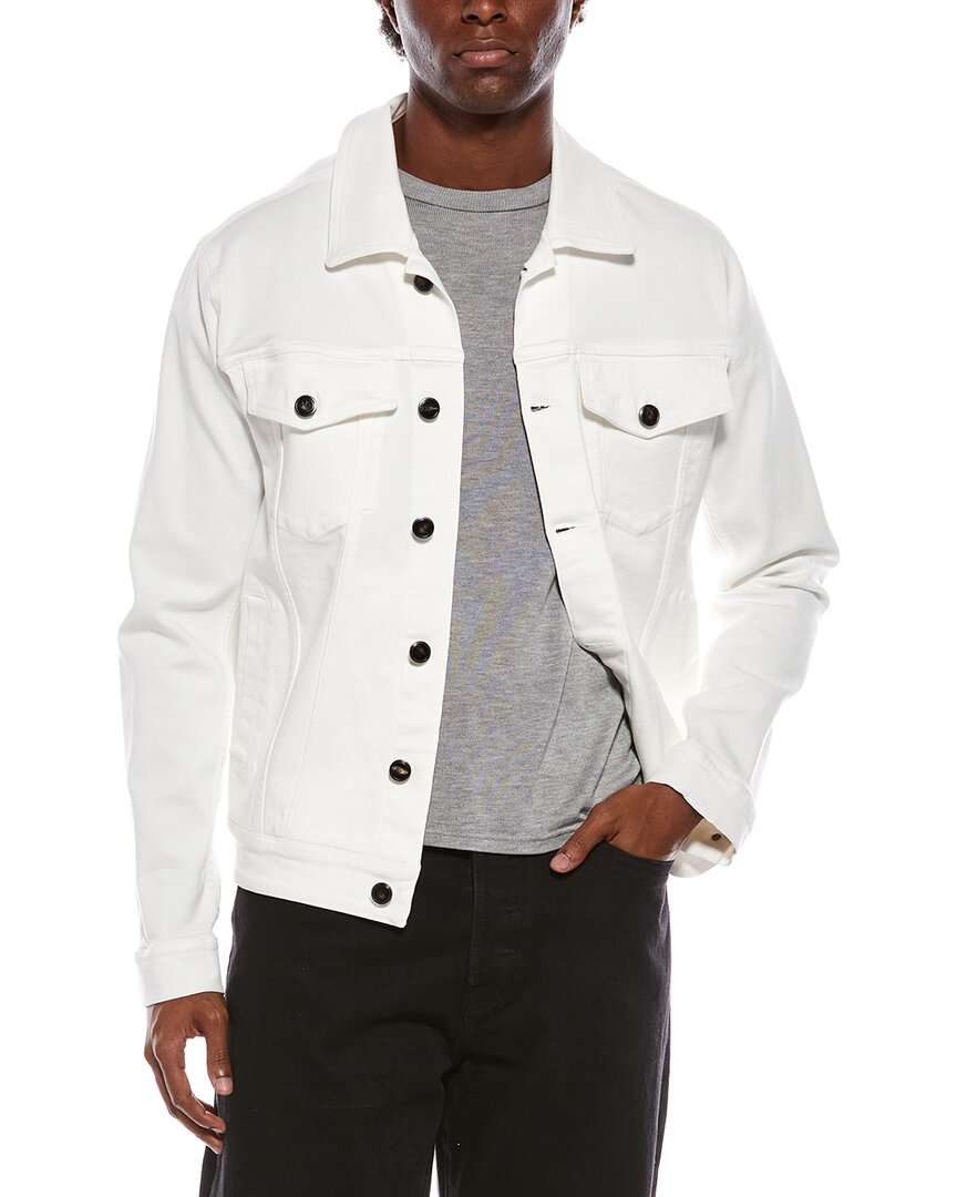 Isaia Denim Jacket In White