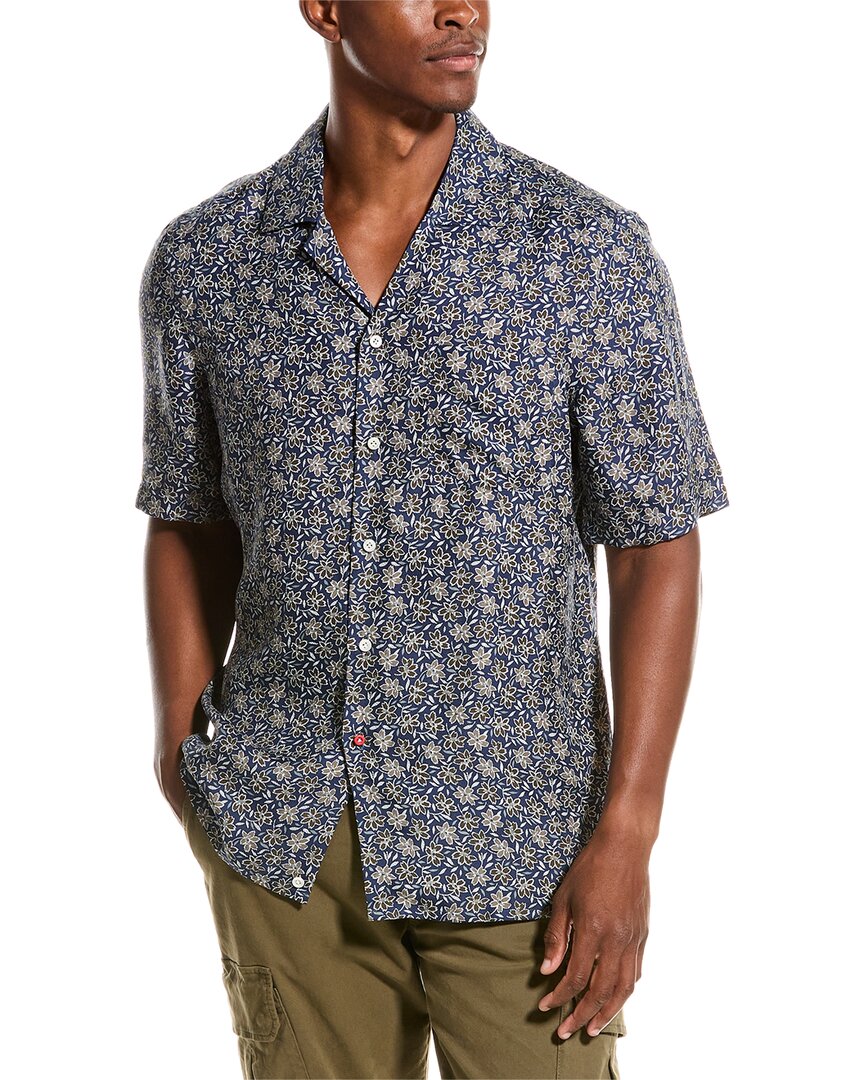 Isaia Silk Shirt In Multi