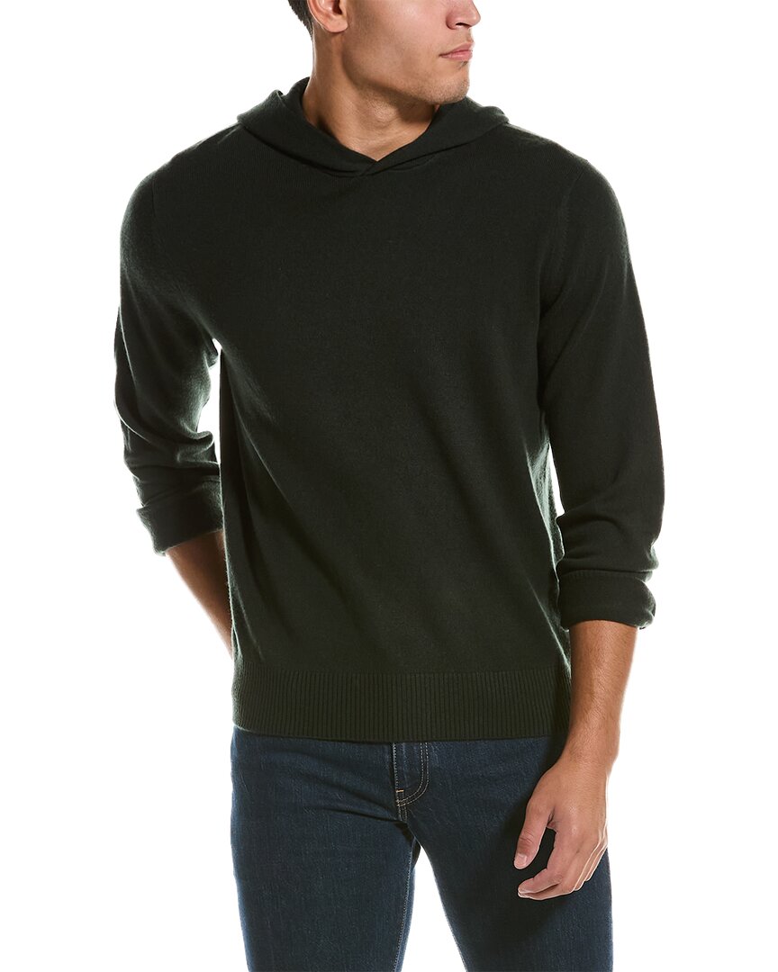 Vince Jersey Stitch Pullover Hoodie In Green