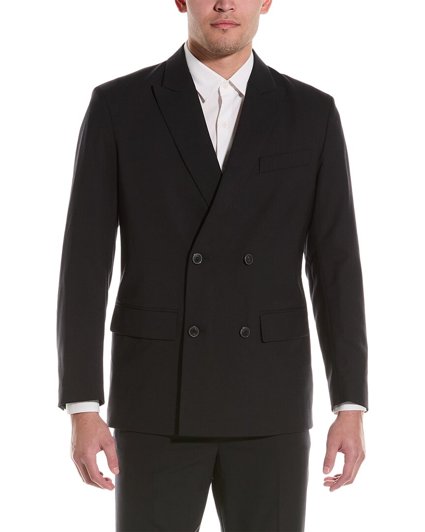 Valentino Wool-blend Jacket In Black