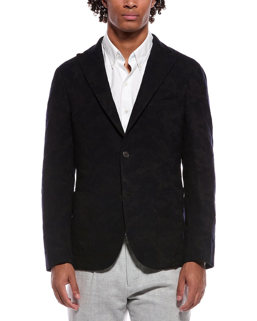 Slowear Montedoro Wool-blend Sportscoat In Animal Print