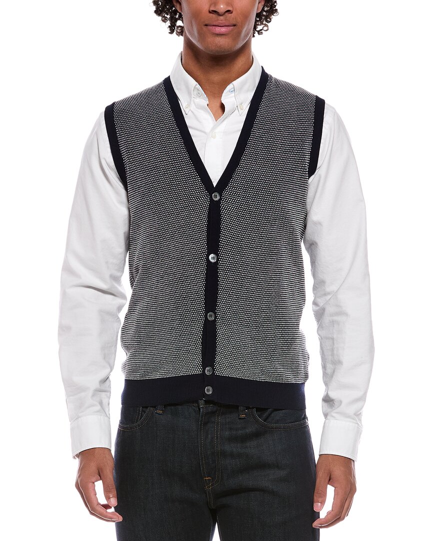 Slowear Cardigan Vest In Gray