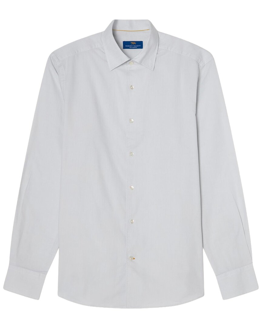 Robert Talbott Morgan Pinpoint Oxford Shirt In Gray