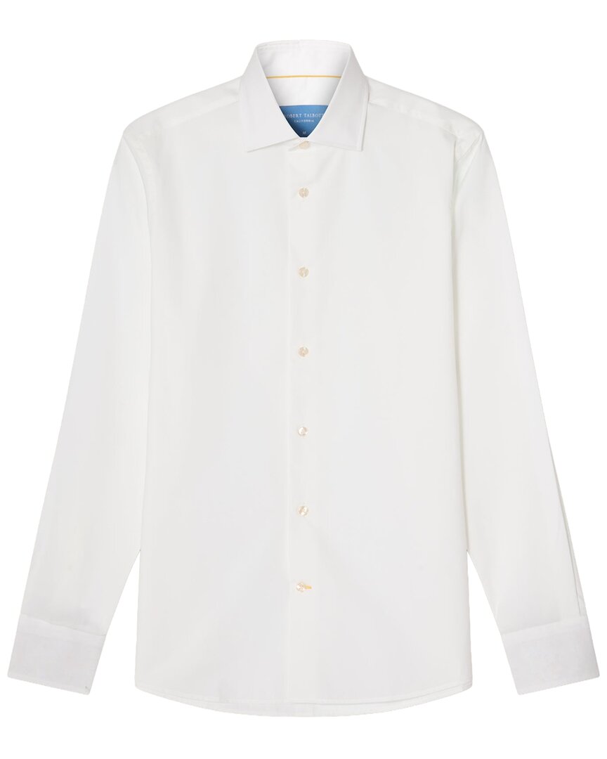 Robert Talbott Reynolds Novelty Cuff Poplin Shirt In Gold