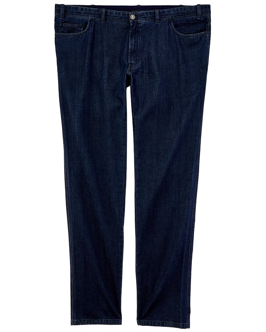 Brioni Denim Trouser In Blue