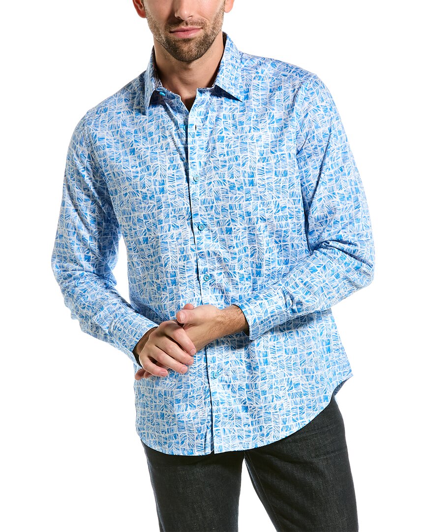 Robert Graham Edens Woven Shirt In Blue