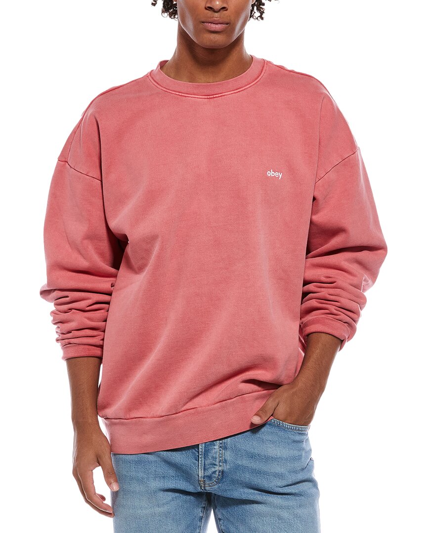 Obey Crewneck Sweatshirt In Red